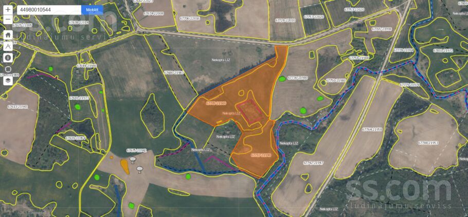 Kosas, Daugavpils un raj., Višķu pag. — zeme