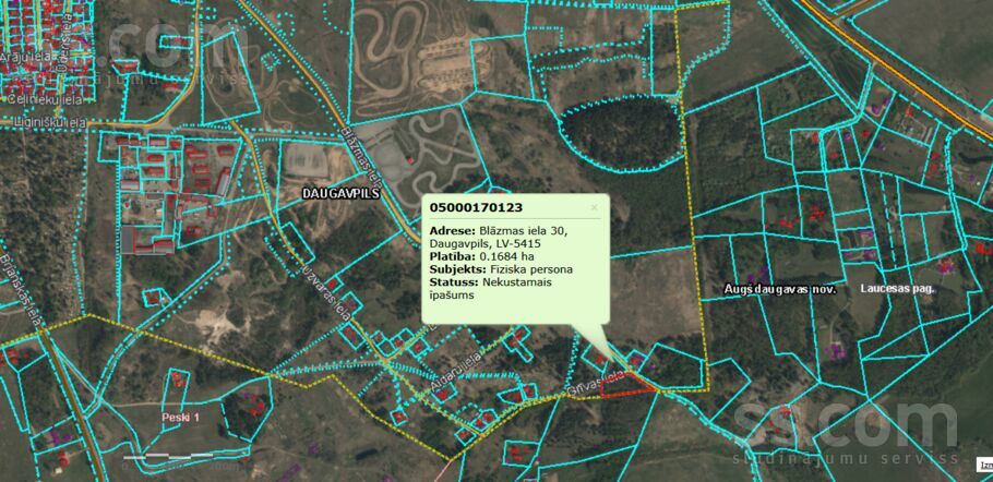 Blazma 30, Daugavpils un raj., Daugavpils — zeme