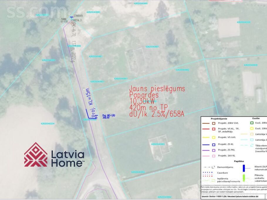 Papardes, Cēsis un raj., Līgatne — zeme