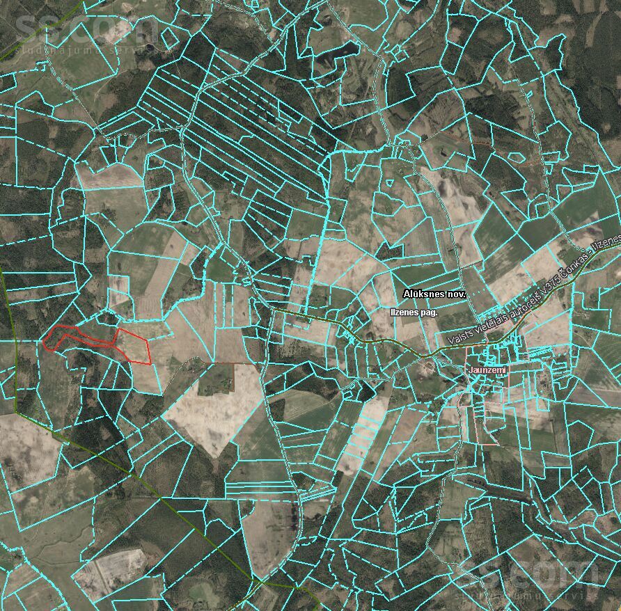 Priežukalni, Alūksne un raj., Ilzenes pag. — zeme