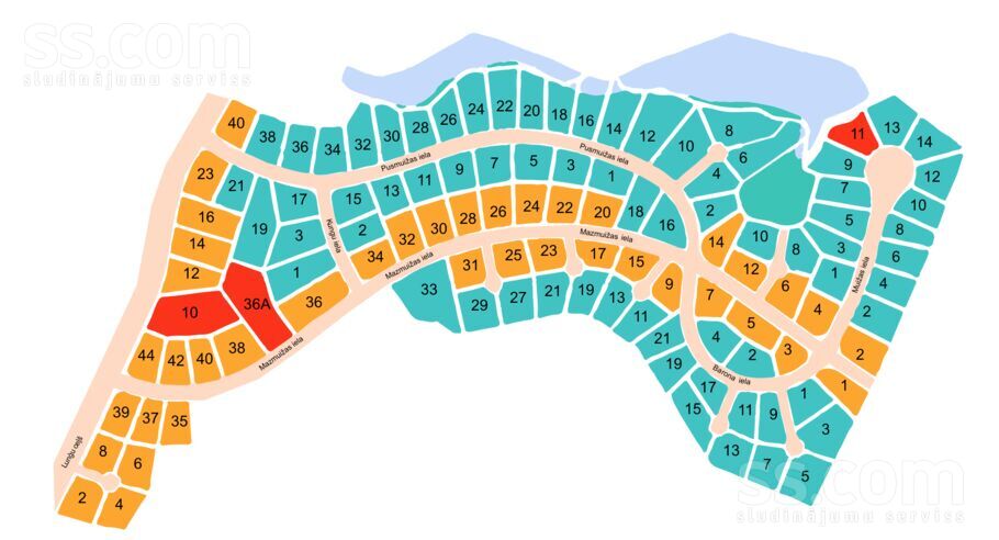 Mazmuižas iela 44, Kancersili, Ogre un raj., Ikšķiles l. t. — zeme