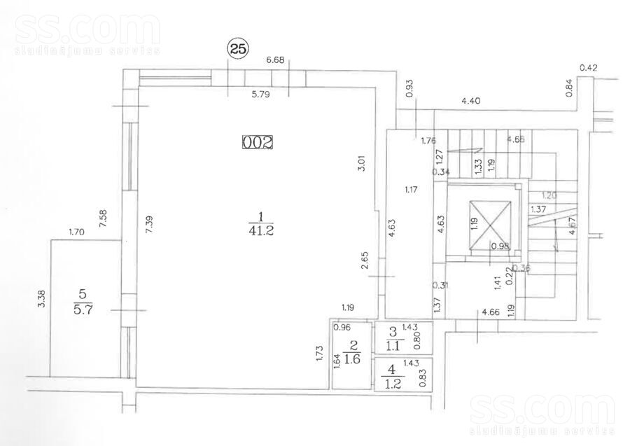 Zaubes 9a, Rīga, centrs — telpa