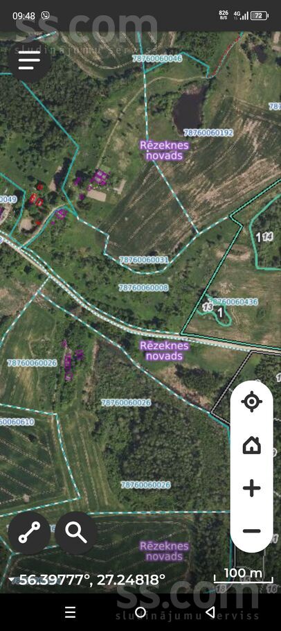 Deimani 3, Bekši, Rēzekne un raj., Ozolaines pag. — zeme