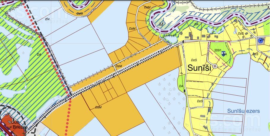 Mārtiņrožu iela 120, Sunīši, Rīgas rajons, Garkalnes nov. — zeme