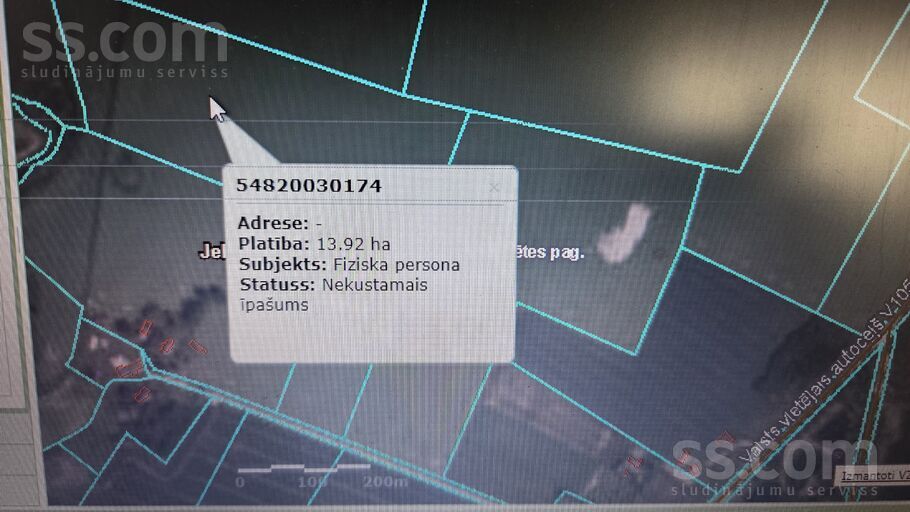 Svēte, Svēte, Jelgava un raj., Svētes pag. — zeme