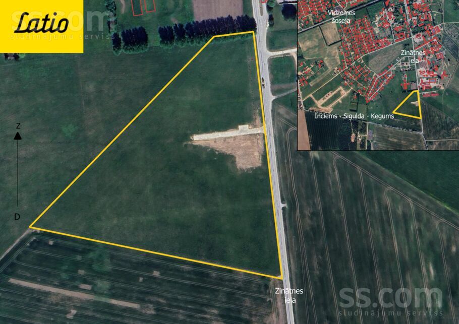 Košas, Rīgas rajons, Sigulda — zeme