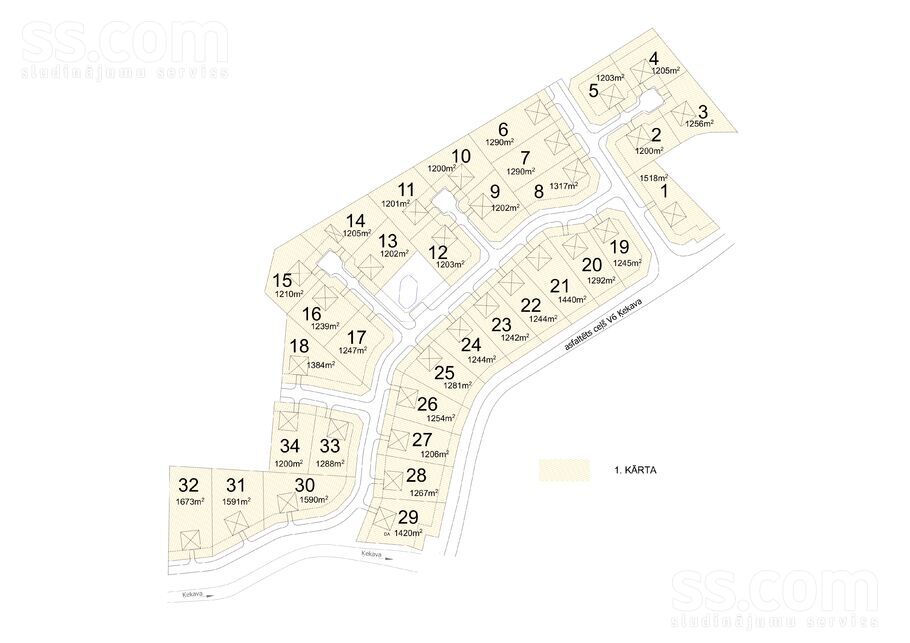 Bīriņu iela, Ķekava, Rīgas rajons, Ķekavas pag. — zeme