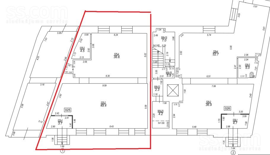 Lāčplēša 24, Rīga, centrs — telpa
