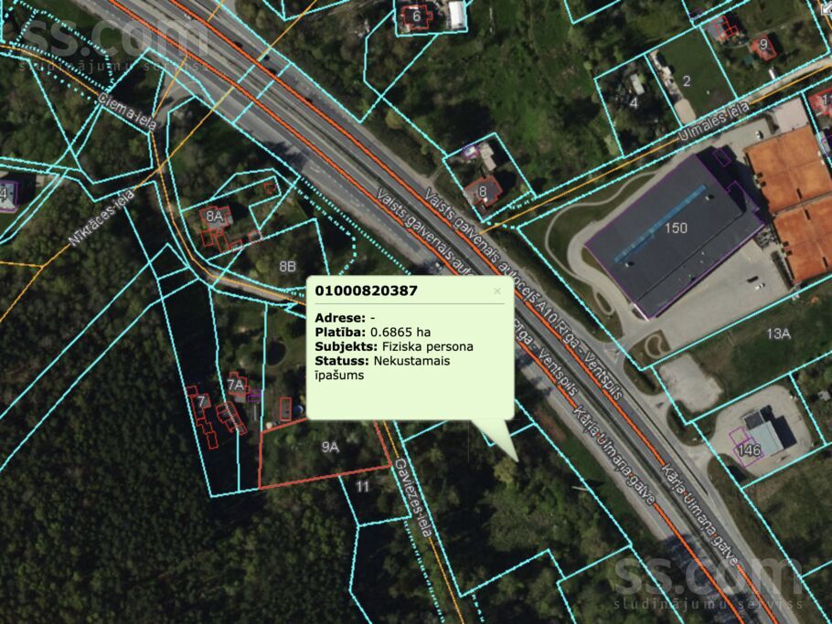 Gaviezes 10, Rīga — zeme