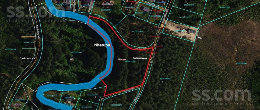 Upes Krasts, Rīgas rajons, Saulkrasti — zeme