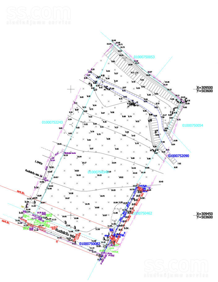 Rudbāržu 1, Rīga — zeme