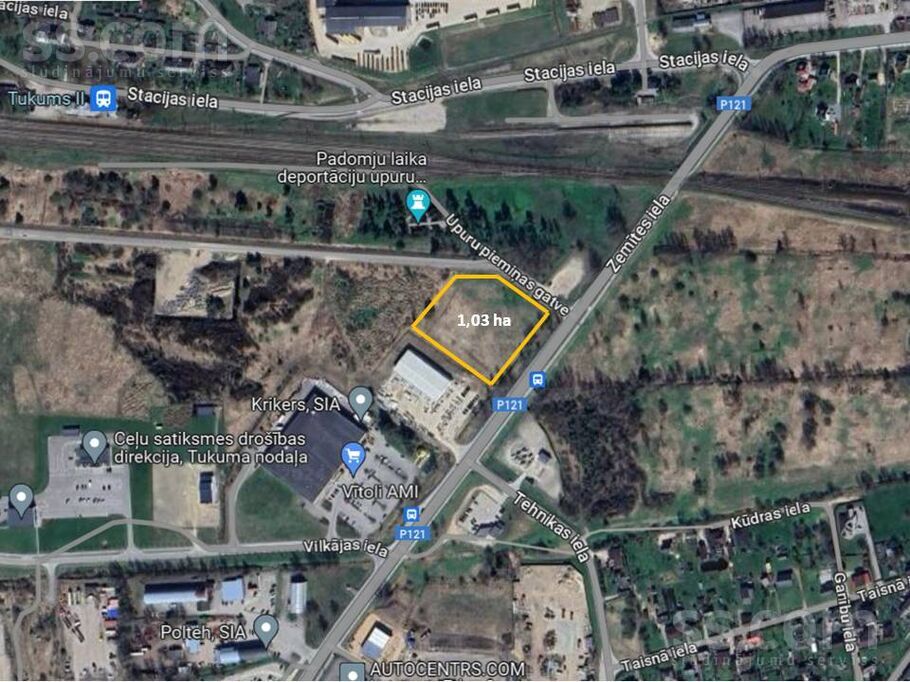 Purva iela 1a, Tukums un raj., Tukums — zeme