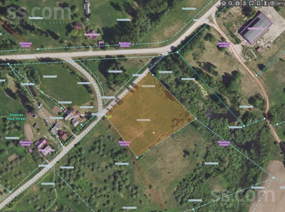 Rāznas iela 12, Lūznava, Rēzekne un raj., Lūznavas pag. — zeme