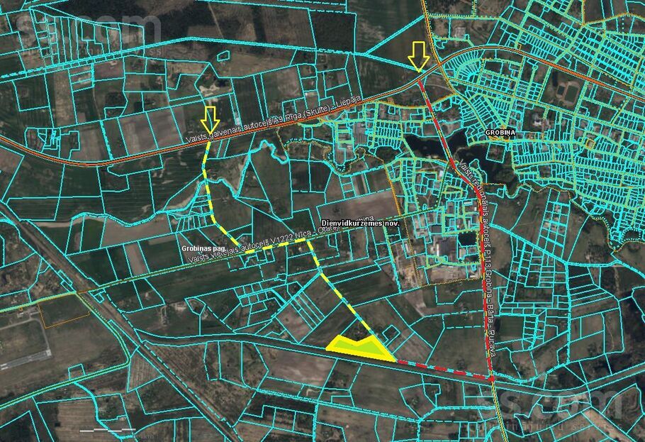 Olgas, Liepāja un raj., Grobiņa — zeme