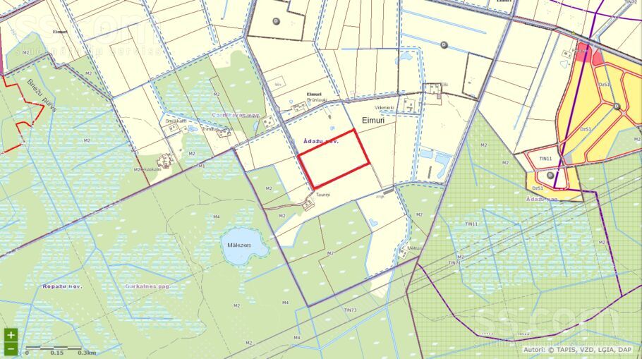 Videnieki-1, Eimuri, Rīgas rajons, Carnikavas nov. — zeme