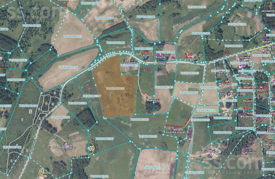 Zaleski 1, Tuči, Rēzekne un raj., Griškānu pag. — zeme