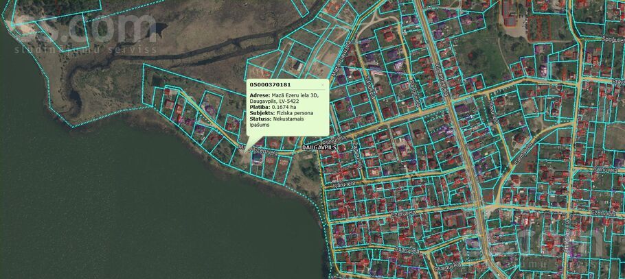 Mazā Ezeru iela 3d, Daugavpils un raj., Daugavpils — zeme