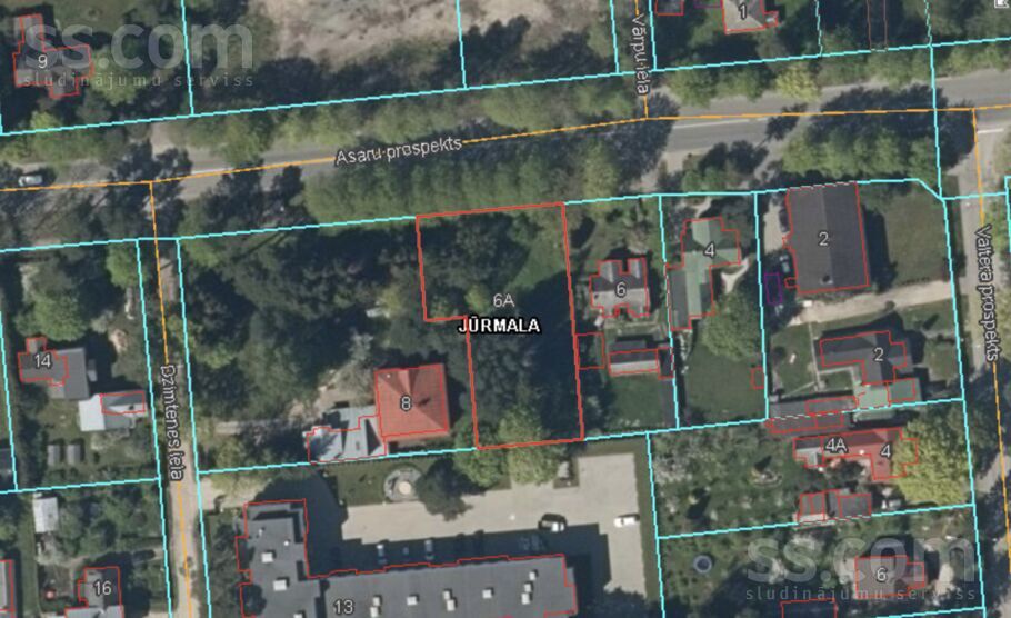 Asaru prospekts 6a, Jūrmala — zeme