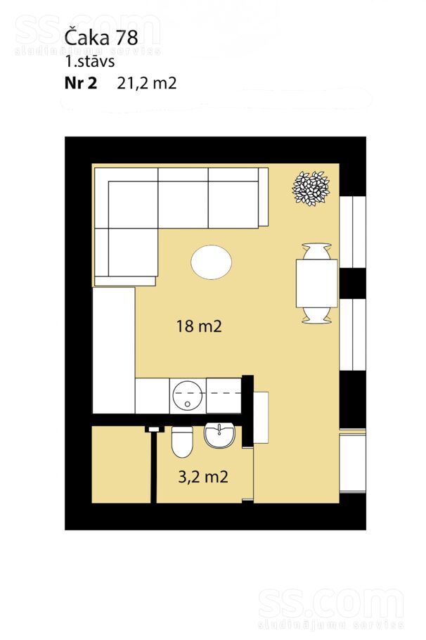 Čaka 78, Rīga — dzivoklis