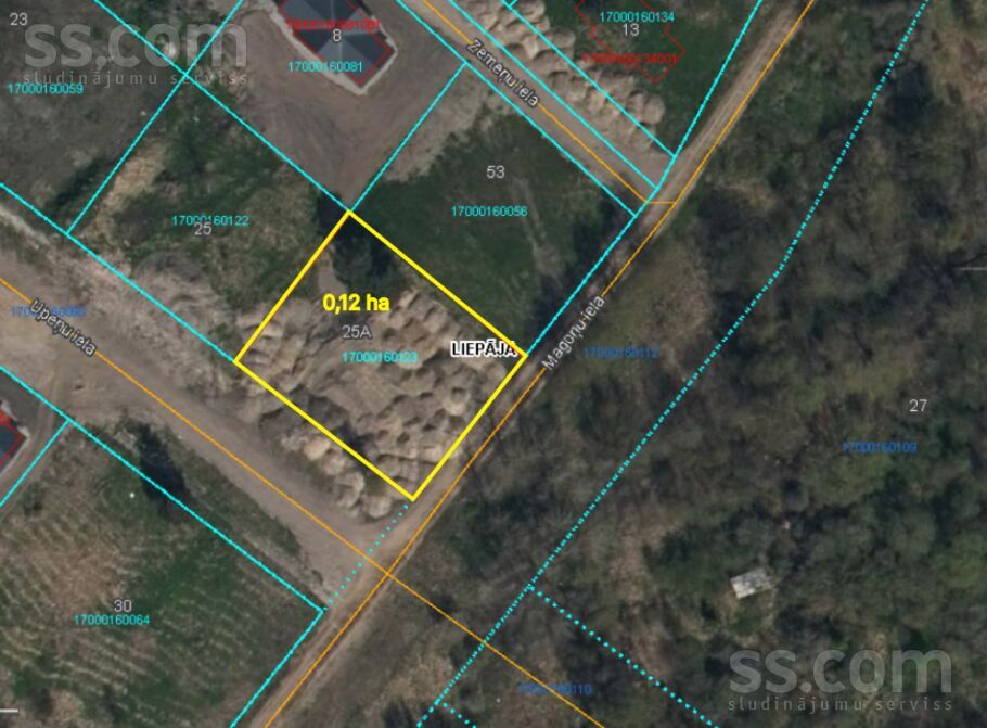 Upeņu iela 25a, Liepāja un raj., Liepāja — zeme