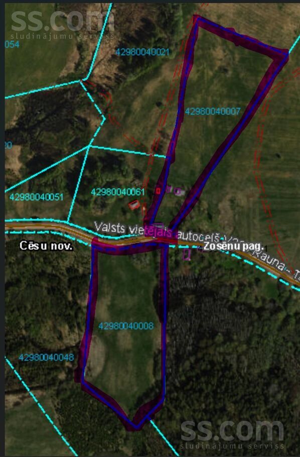 Cēsis un raj., Zosēnu pag. — vienseta