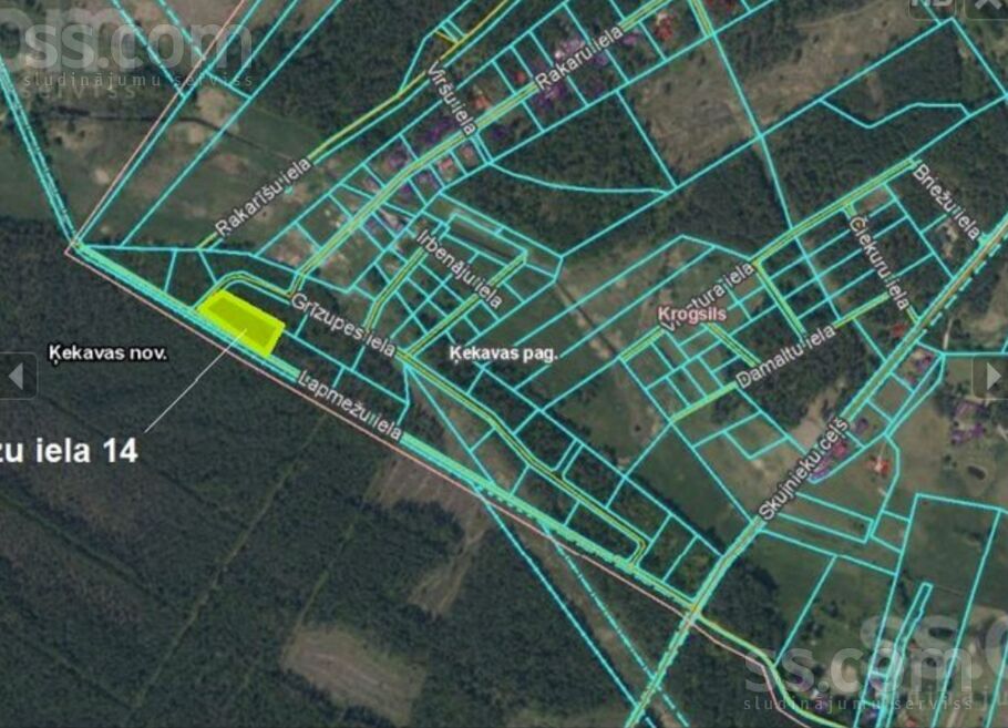 Lapmežu iela 14, Krogsils, Rīgas rajons, Ķekavas pag. — zeme