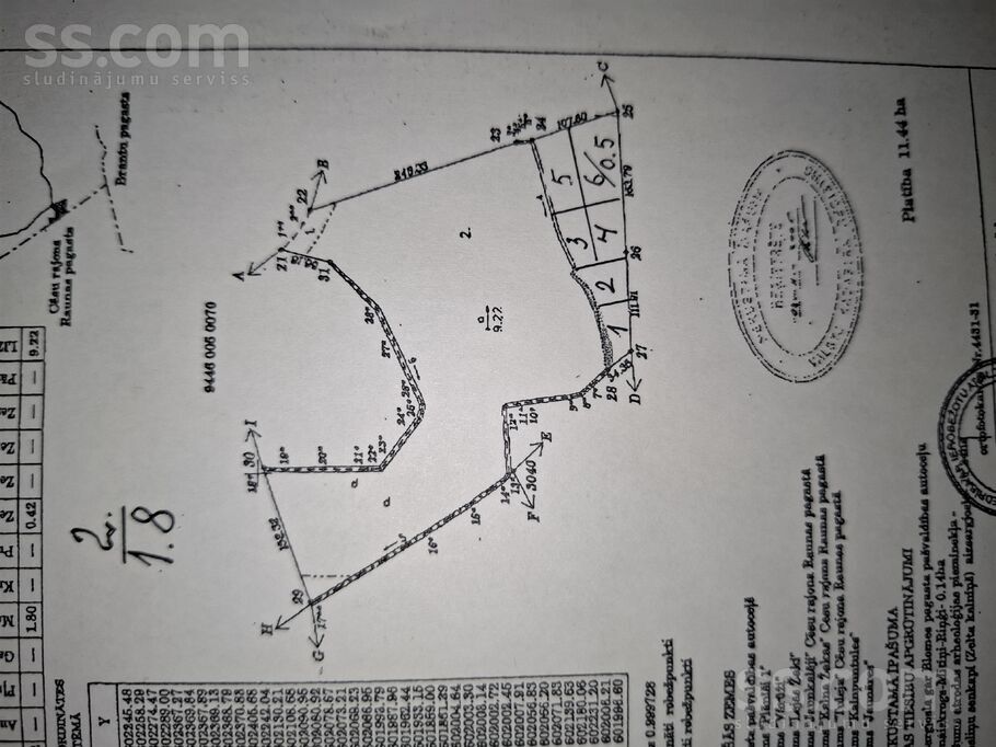 Stirnas, Valka un raj., Blomes pag. — zeme