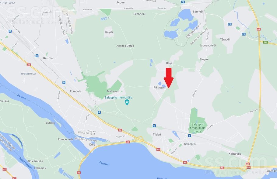 Mētru iela, Piķurgas, Rīgas rajons, Salaspils l. t. — zeme