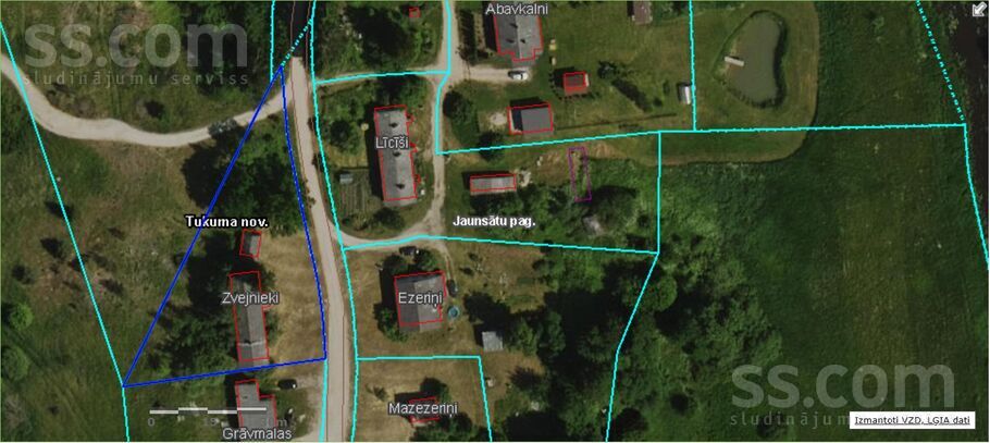 Zvejnieki 1, Zvejnieki, Tukums un raj., Jaunsātu pag. — telpa