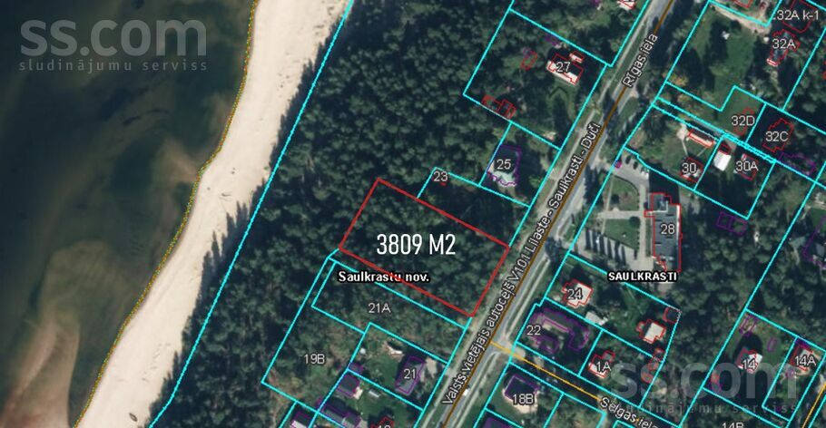 Rīgas iela 23, Rīgas rajons, Saulkrasti — zeme