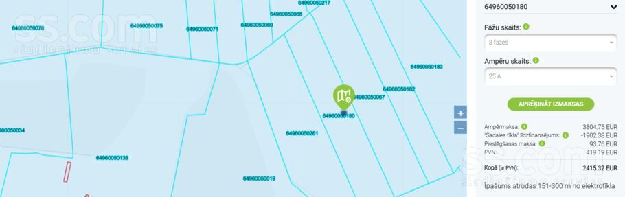 Jaunlauki, Saraiķi, Liepāja un raj., Vērgales pag. — zeme