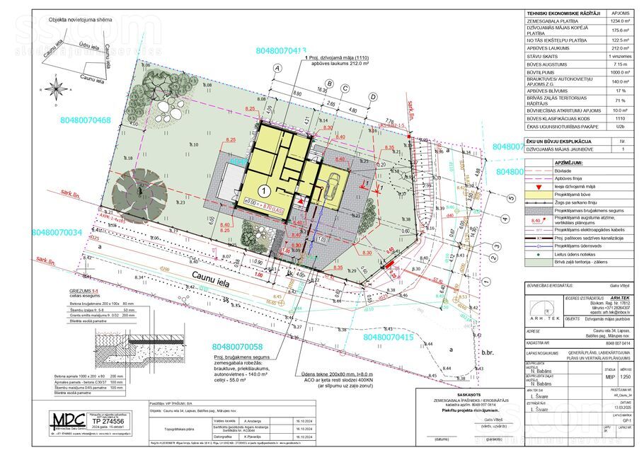 Caunu iela 34, Lapsas, Rīgas rajons, Babītes pag. — zeme