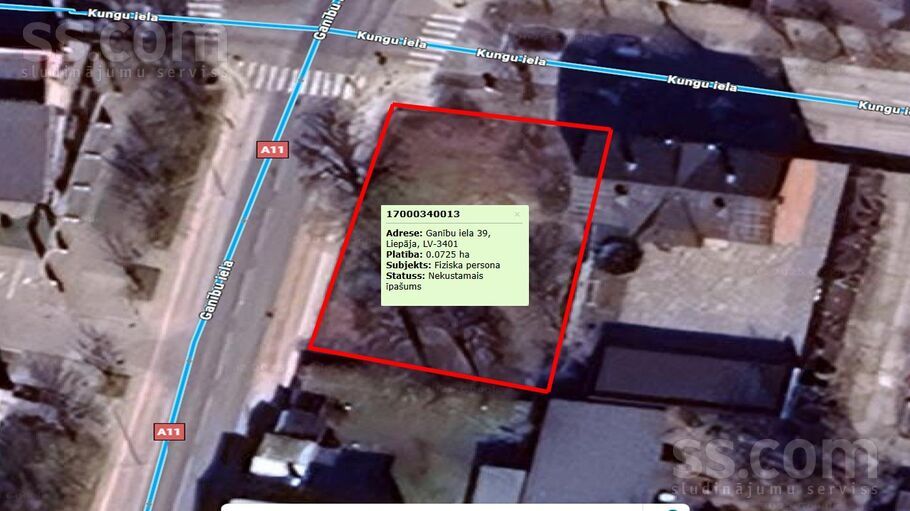 Ganību iela 39, Liepāja un raj., Liepāja — zeme