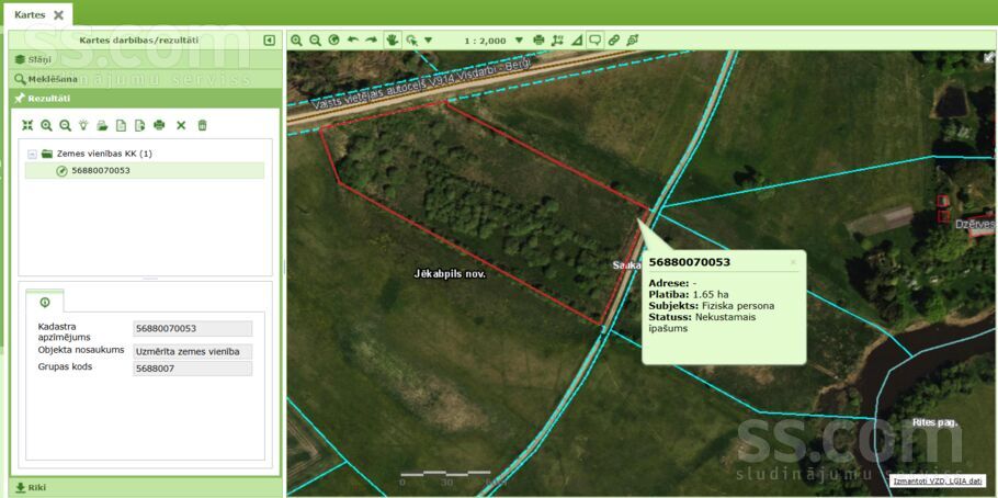 Saukas pag., Sauka, Jēkabpils un raj., Saukas pag. — zeme