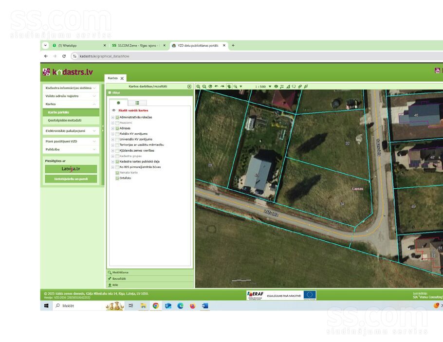 Caunu iela 34, Lapsas, Rīgas rajons, Babītes pag. — zeme