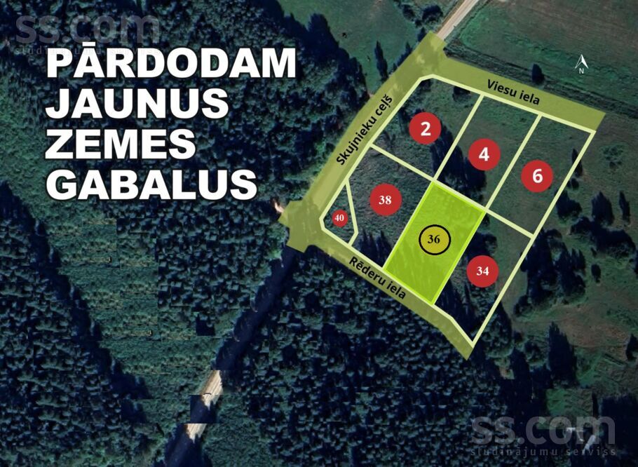 Rēderu iela 36, Rāmava, Rīgas rajons, Ķekavas pag. — zeme