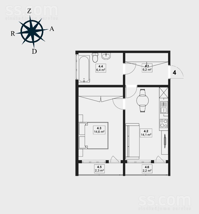 Slokas 55a, Jūrmala — dzivoklis