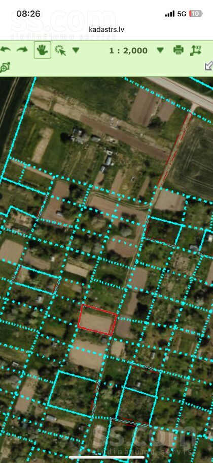 Pilrindāles 58, Pilsrundāle, Bauska un raj., Rundāles pag. — zeme