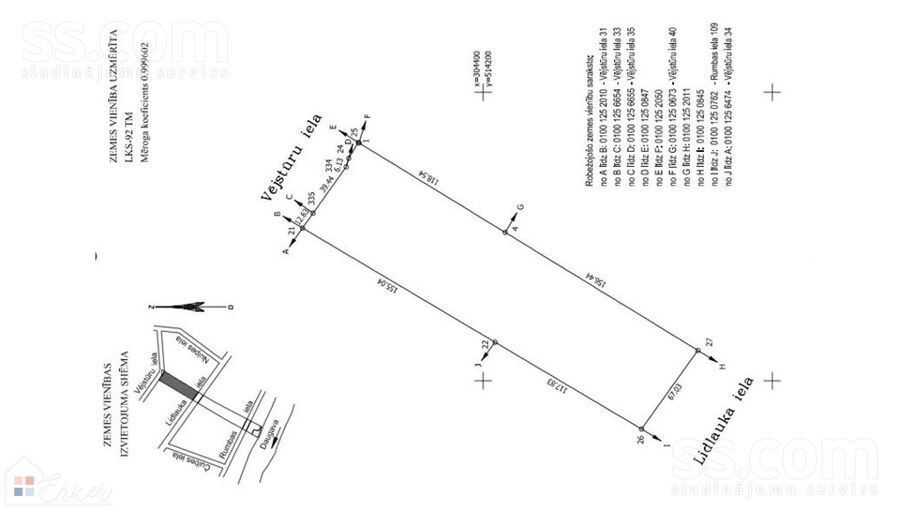 Vējstūru 36, Rīga — zeme