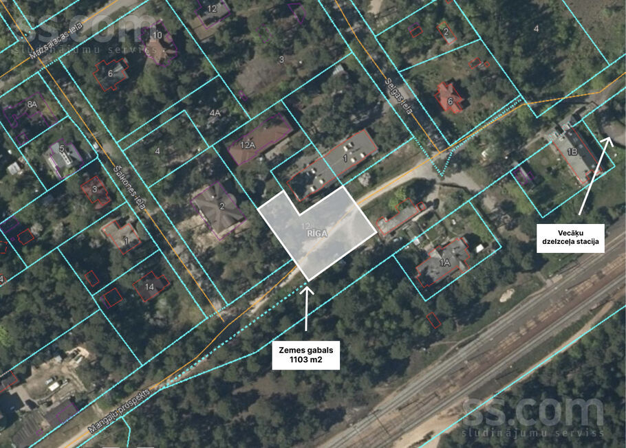 Mangaļu pr. 12, Rīga — zeme