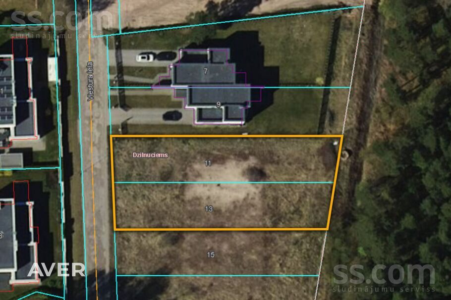 Viestura iela 11-13, Dzilnuciems, Rīgas rajons, Babītes pag. — zeme