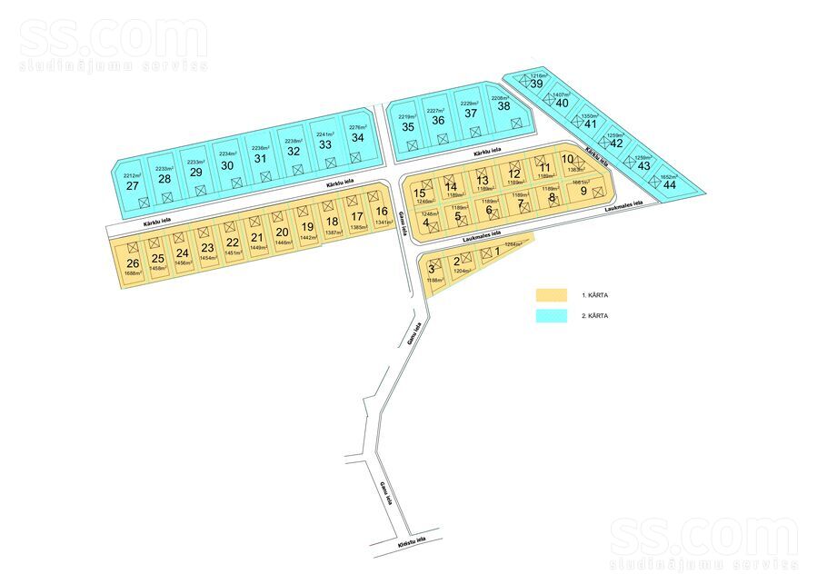 Kārklu iela, Mežāres, Rīgas rajons, Babītes pag. — zeme