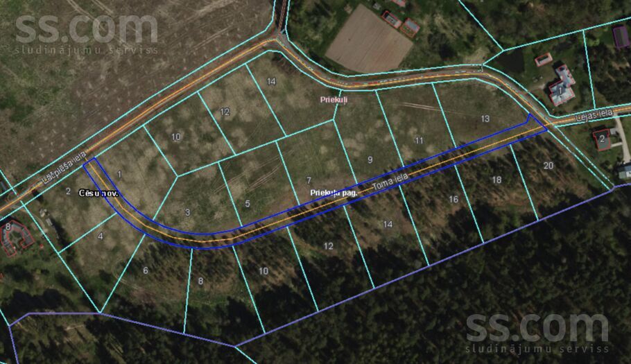 Toma, Priekuļi, Cēsis un raj., Priekuļu pag. — zeme