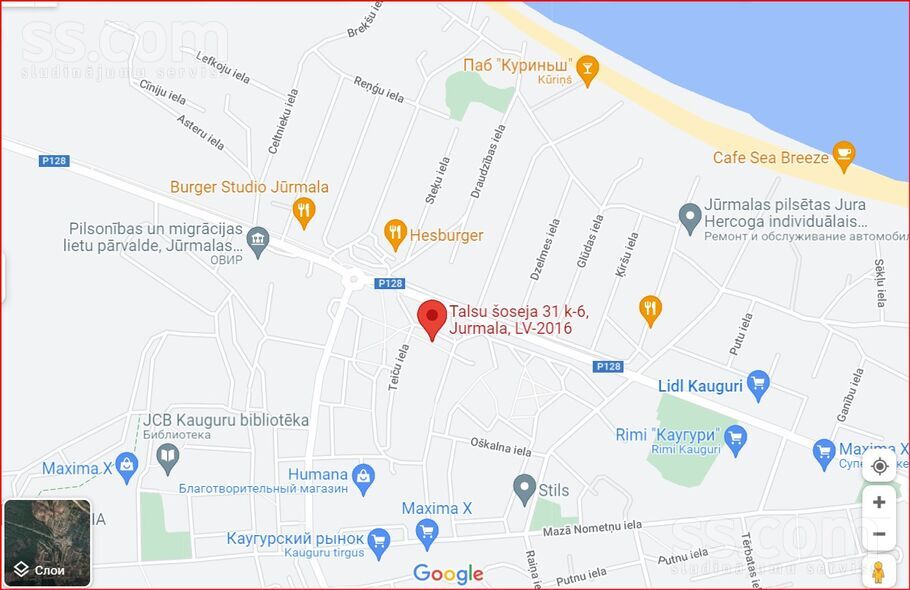 Talsu šoseja 31/6, Jūrmala — dzivoklis