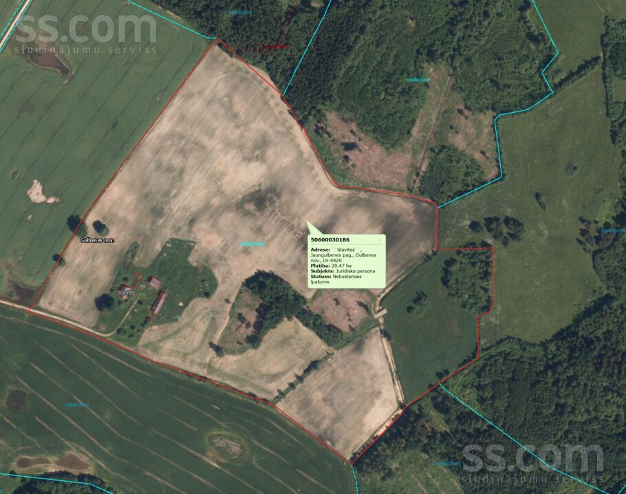 Gulbene un raj., Jaungulbenes pag. — zeme