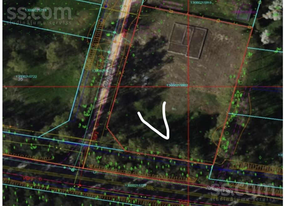 Jurkalnes iela 37, Jūrmala — zeme