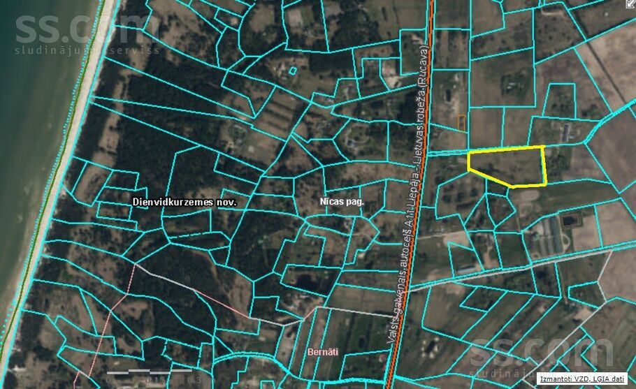 Bernāti, Bernāti, Liepāja un raj., Nīcas pag. — zeme