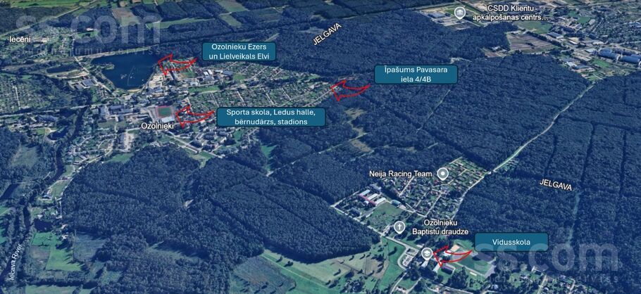 Pavasara iela 4, Ozolnieki, Jelgava un raj., Ozolnieku pag. — maja