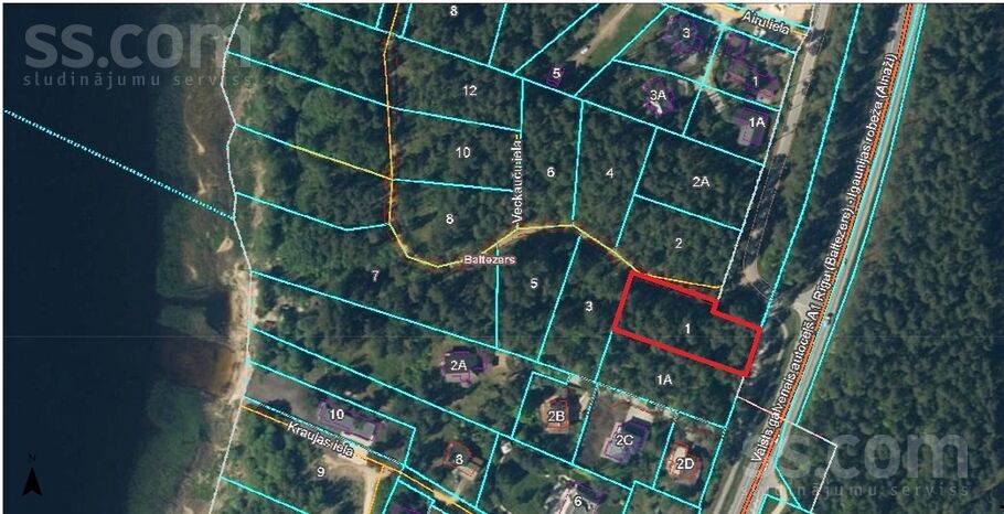 Veckauču 1, Baltezers, Rīgas rajons, Garkalnes nov. — zeme