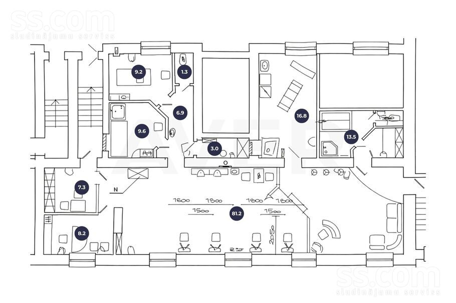 Lielā iela 3, Jelgava un raj., Jelgava — telpa